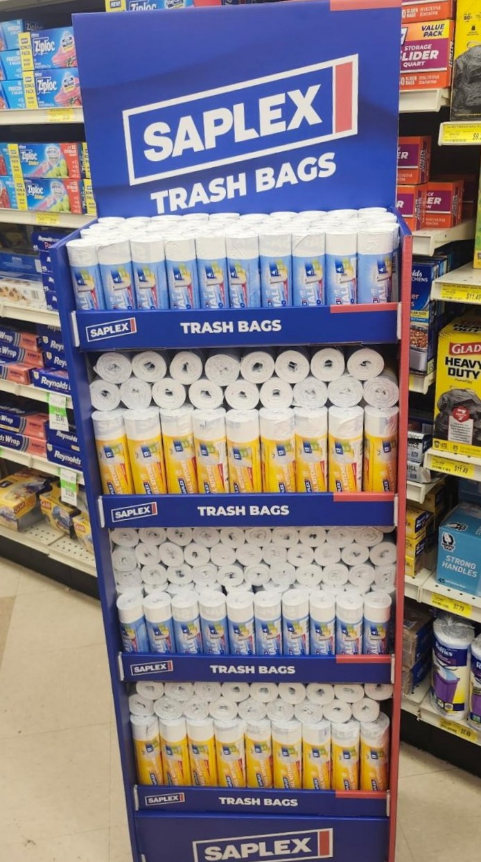 Saplex in-store retail display